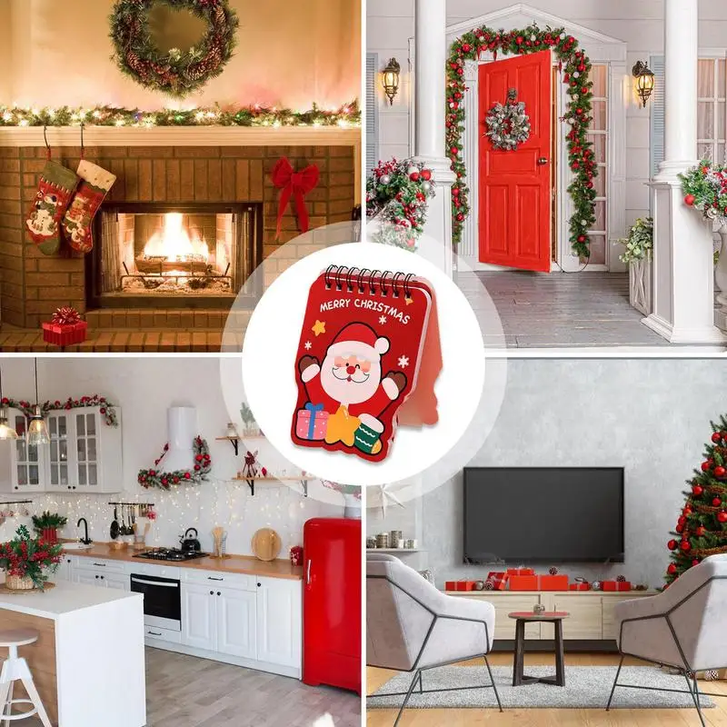 메리 크리스마스 달력 소형 달력 플래너, 탁상용 유연한 테이블 달력, 다기능 스탠딩 데스크 달력, 가정용