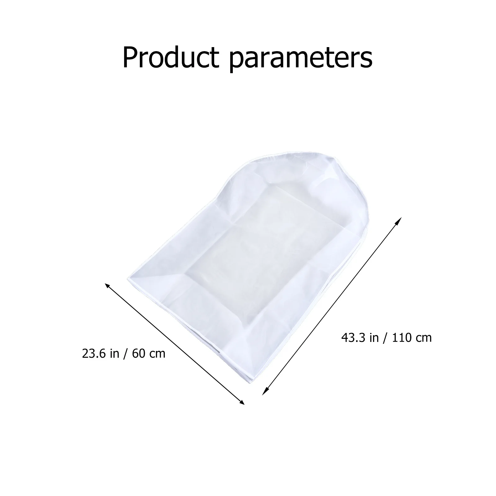 

1Pcs Clothes Storage Bag Hanging Dust-Proof Wardrobe Cover Tear-Resistant Protective Garment Cover Home Hanging Clothes