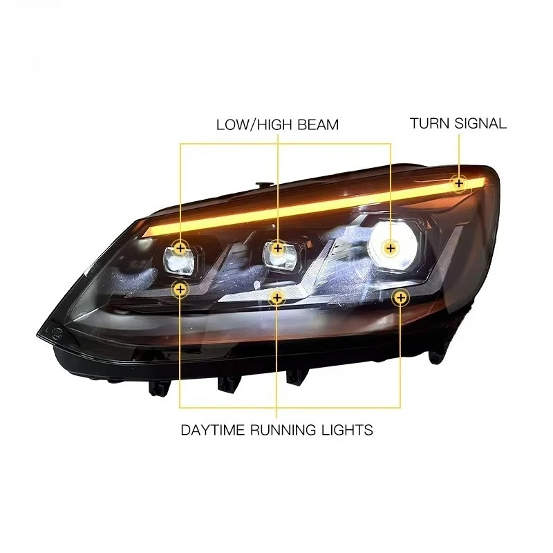 Sxll yuguang para 7n 2012-2019 diodo emissor de luz farol atualização novas condições farol acessórios