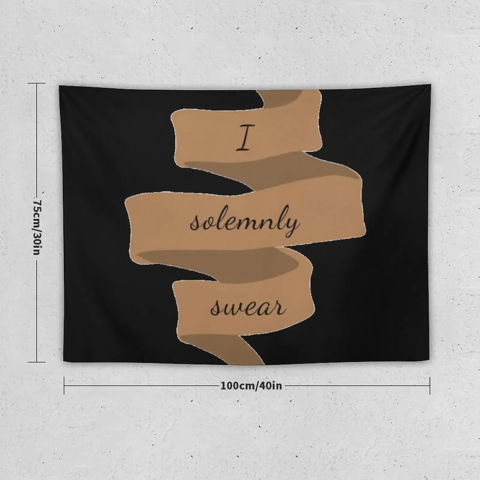 I Solemnly Swear Banner Sticker Decoration Bedroom Room Design Room Decor Cute Tapestry Art Mural Tapestry