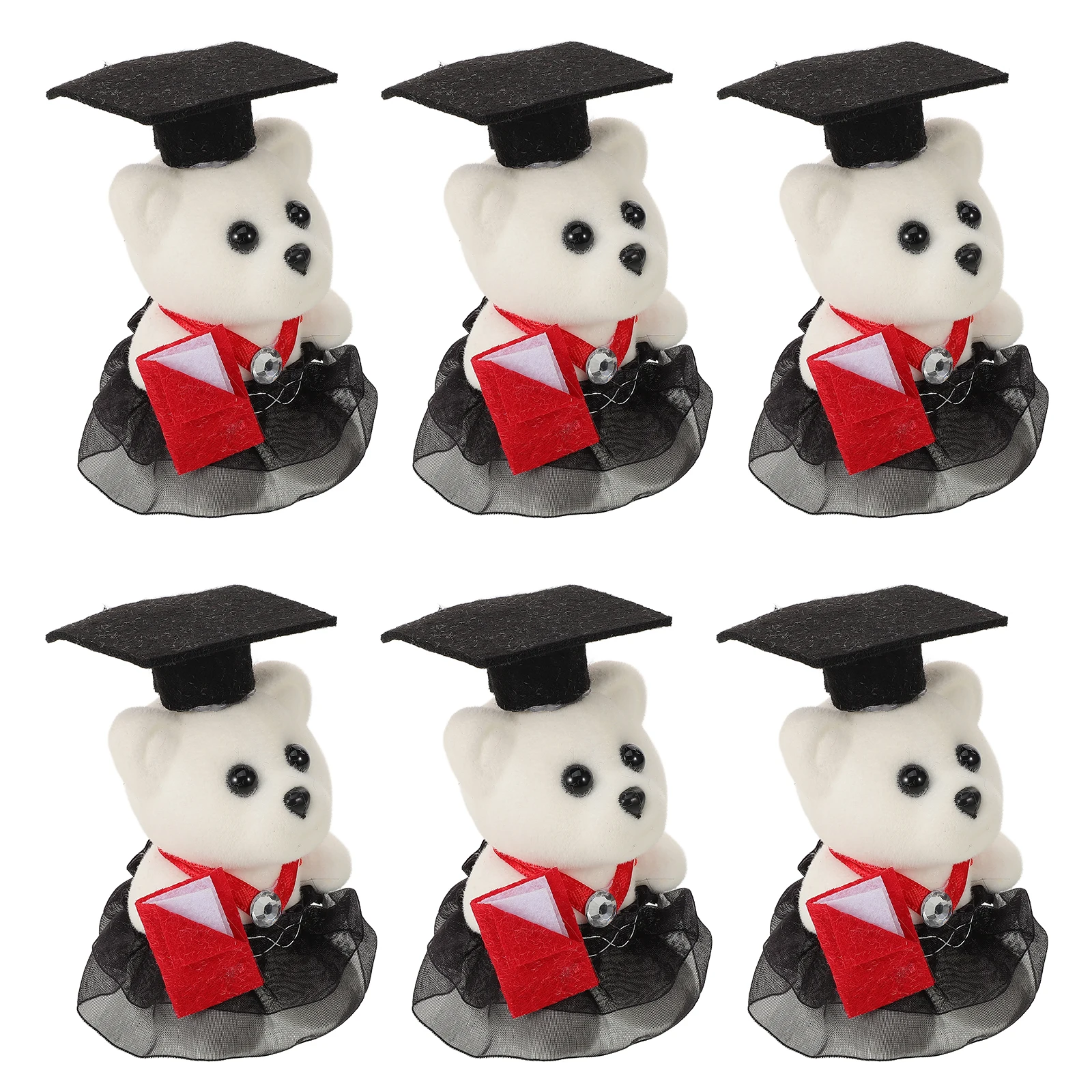 

10 Pcs Bear Bouquet Materials Graduation Decorations Flower Bouquet Bear 2024 Congrats Gifts Stuffed Animals