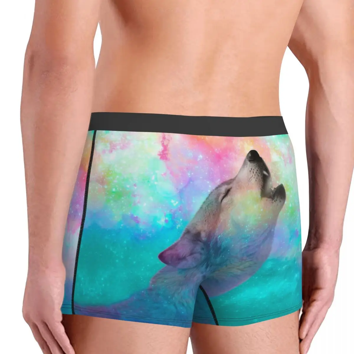 Breathing Dreams Like Air Men Boxer Briefs Wolf Cruel Rage Looking Dignified And Creative Underpants Top Quality Print Shorts