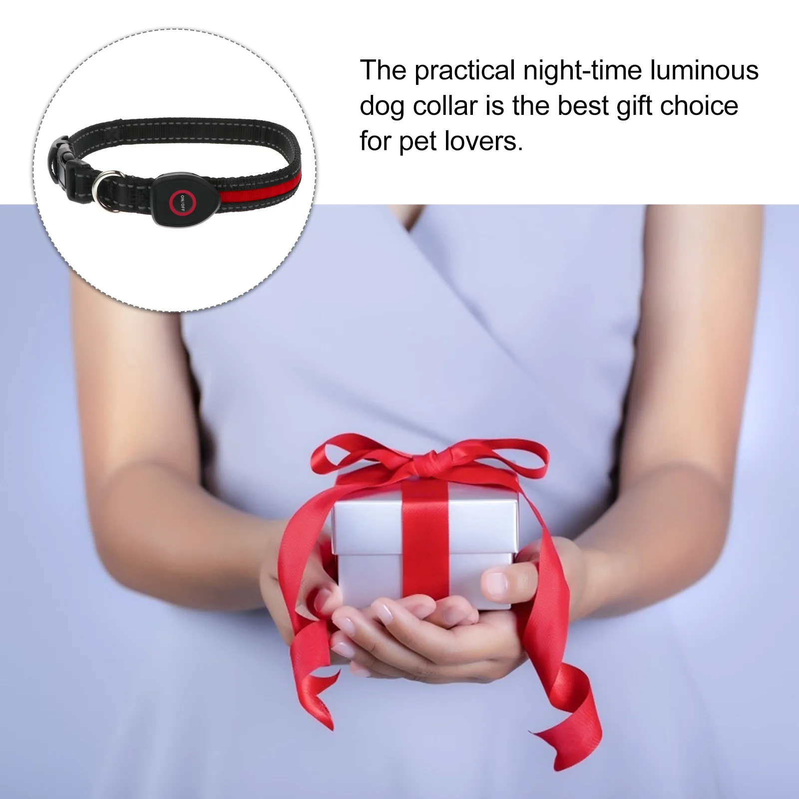 

1Set Flashing Pet Collar Night Glowing USB Charging Multifunctional Anti Lost Best Gift Choice M 50cm Pet Collar