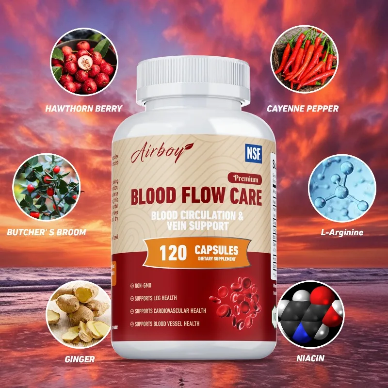 

Капсулы для улучшения кровообращения - способствуют здоровью сердца и сердечно-сосудистой системы, поддерживают кровообращение и функцию сосудов, без ГМО.