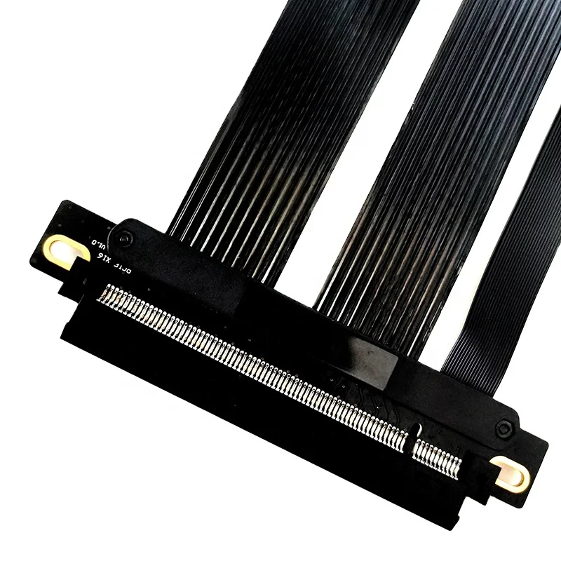 Imagem -02 - Duplo Adaptador Reverso Riser para Servidor Pcie 4.0 Gen 1u 2u Chassis Cabo de 180 Graus X16 a X16 40cm