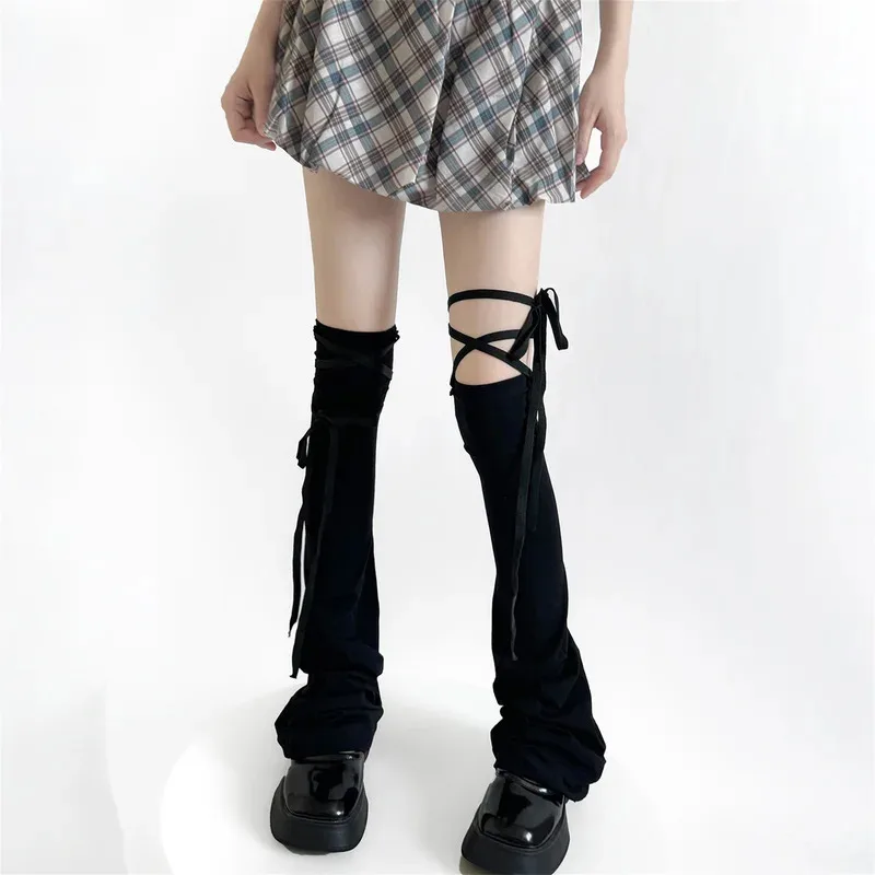 

1pair Women's Cozy Knit Over-the-Knee Leg Warmers Stylish Solid Color Thigh-High Socks for Casual Wear or Night Out