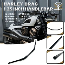 Motorcycle 1-1/4 inch Handlebar Handle Bar 7/8'' 22mm Zero Drag Bar For Harley Sportster S 1250 RH1250S Nightster 975 2021-up