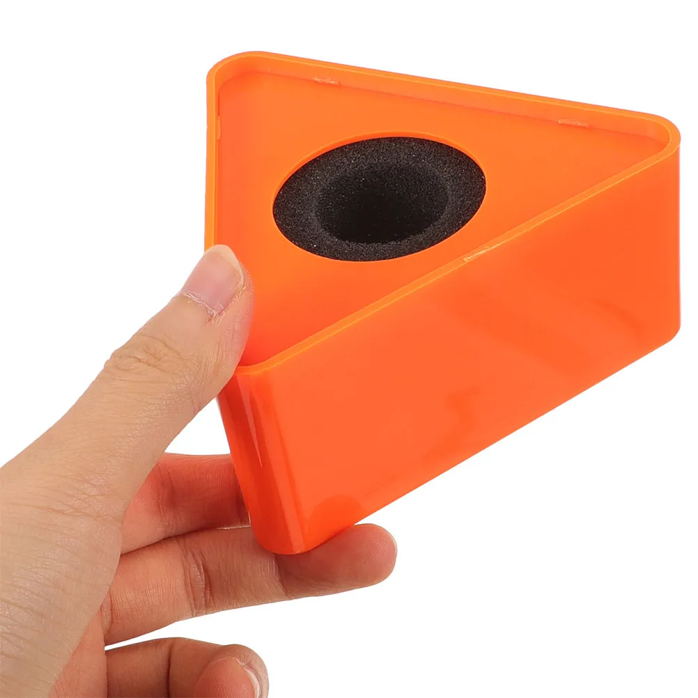 6個入りマイクフラッグステーション-ポータブル三角マイクロゴキューブ-ビジネス会議インタビューマイクホルダー-ニュース放送用小道具