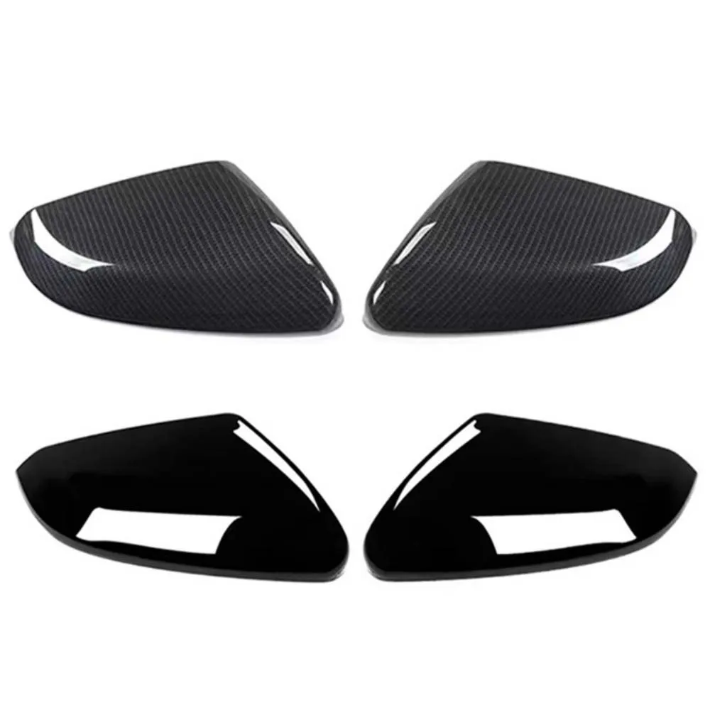 الغطاء الواقي مرآة الباب قذيفة لهوندا سيفيك 2016 2017 2018 2019 2020 2021 اكسسوارات السيارات الرؤية الخلفية ألياف الكربون الأسود