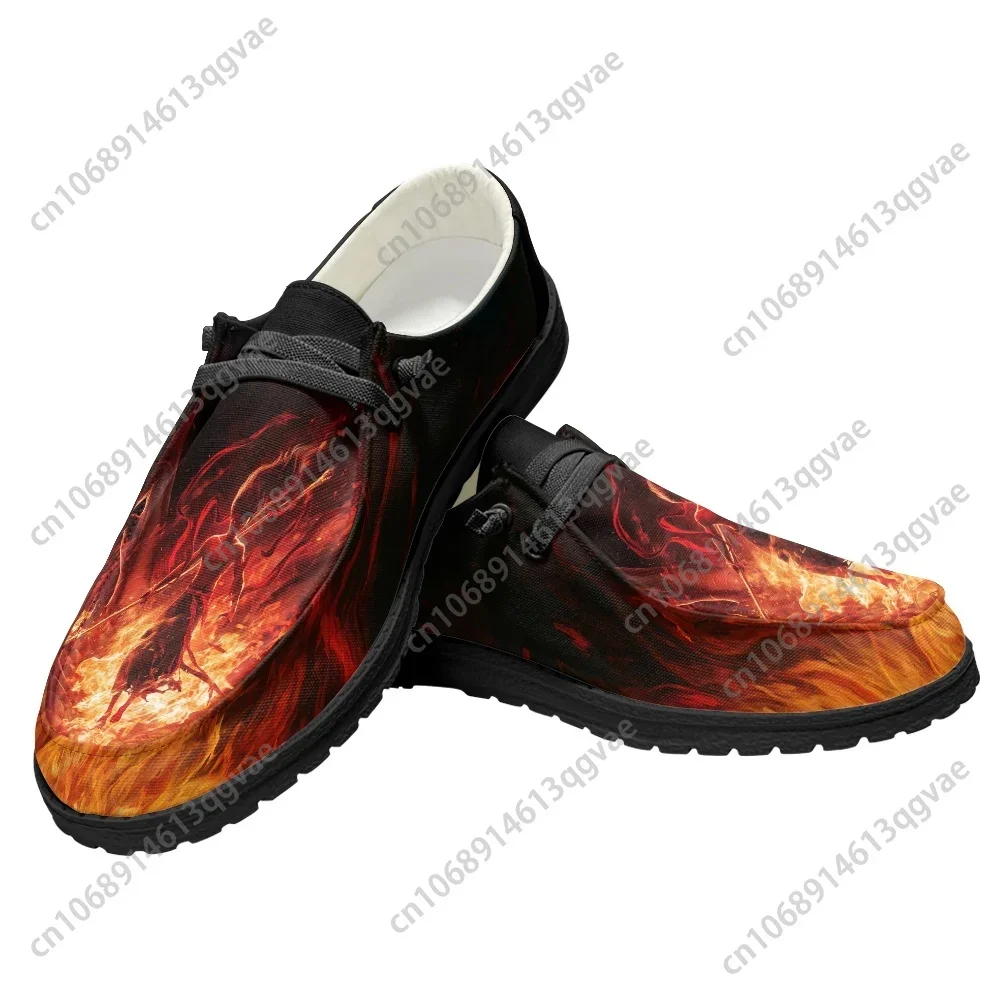 Nezha 2 diabo menino conques o rei dragão sapatos casuais sapato plano homem mulher respirável ao ar livre calçado leve sapatos personalizados