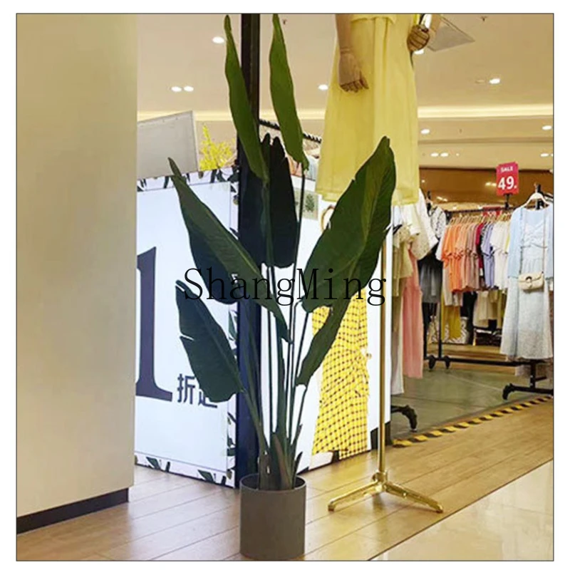 

SM Simulation Bird of Paradise Indoor Plants Potted Plants Office Fake Green Plants High-end Light Luxury Living Room Ornament