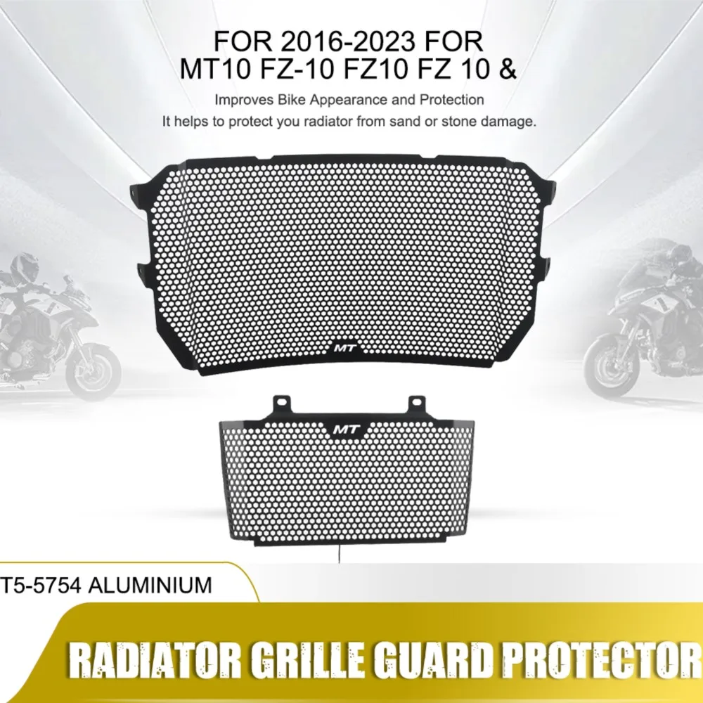 

2016-2023 For Yamaha MT-10 MT 10 MT10 FZ-10 FZ10 FZ 10 Motorcycle Accessories Radiator Guard Grille & Oil Cooler Guard Protector