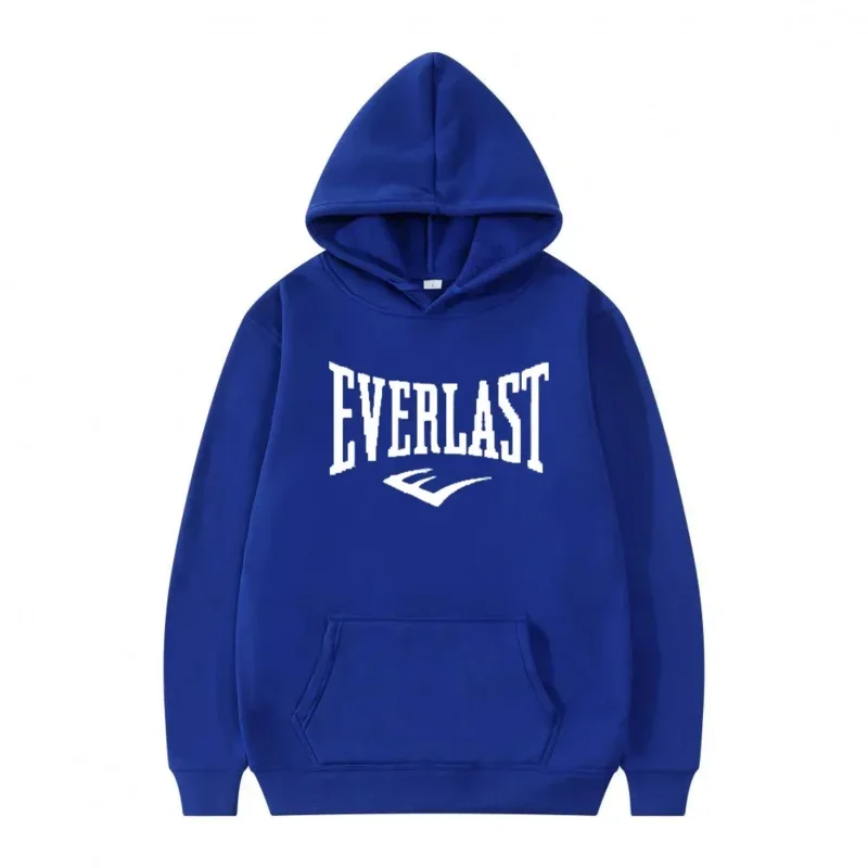 EVERLAST الرجال جديد الربيع والخريف الترفيه مريحة الرجال مقنعين قميص رياضي، بطيئة تشغيل الشارع الترفيه البلوز