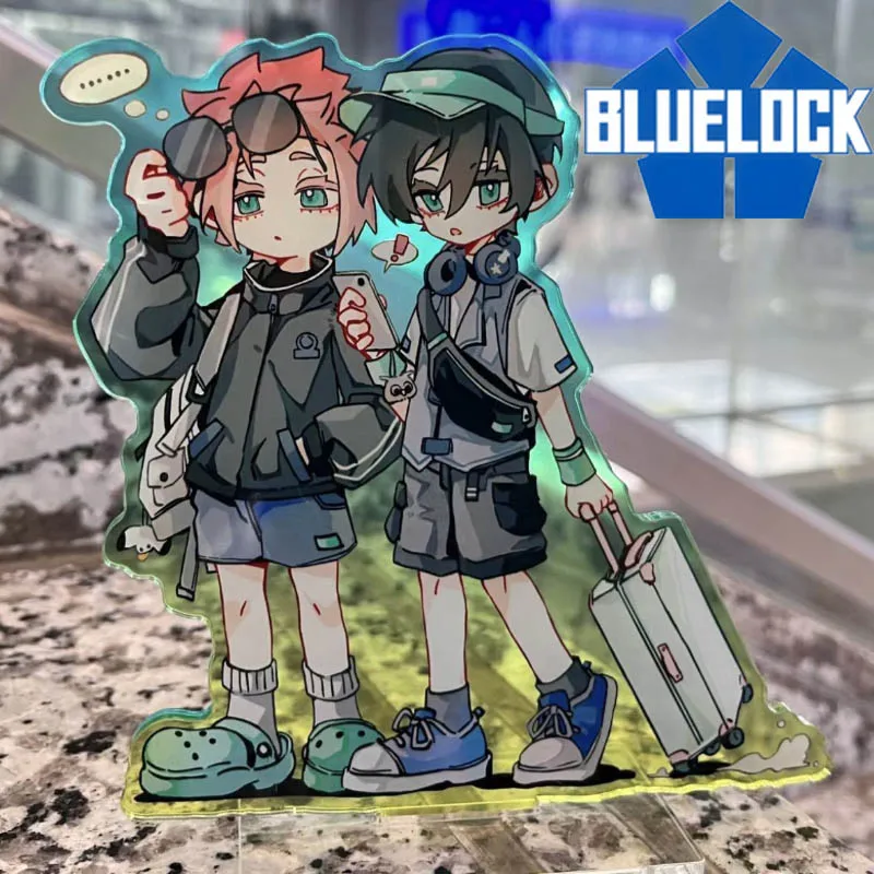 

Anime BLUE LOCK Itoshi Sae Rin Itoshi Cosplay Standing Plate Kawaii Acrylic Figure Stand Accessories Ornament Prop