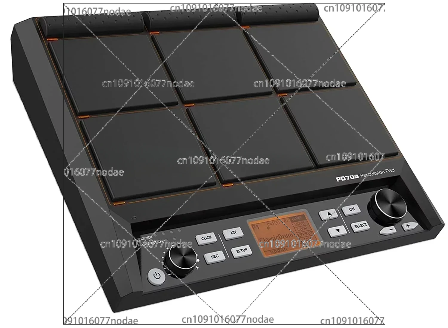 PD705 Percussion Pad 9-Sample Pad All-in-one Multipad Tabletop Electric Drum Set