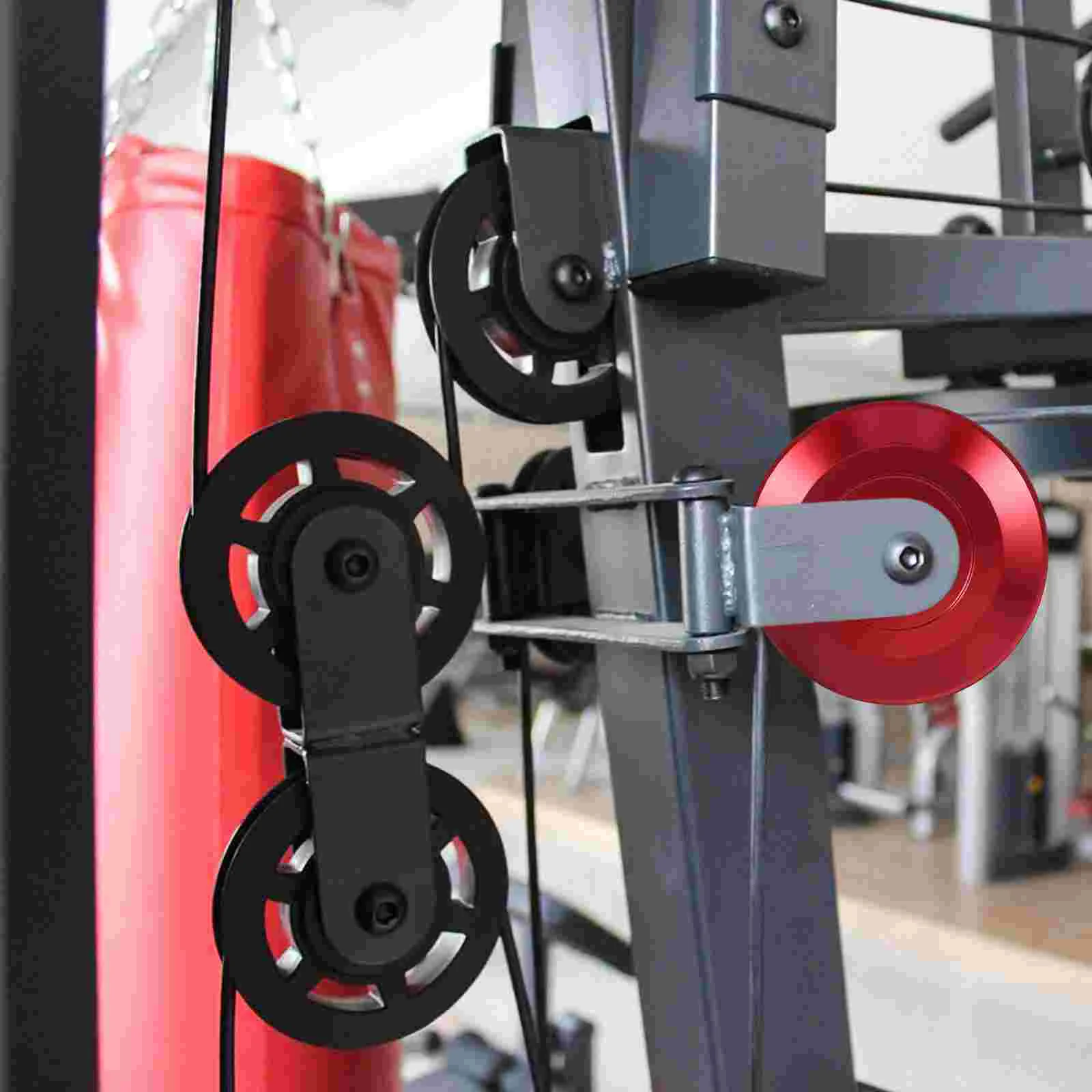 Aluminum Alloy Pulley Wheel Fitness Equipment Accessory Smooth Gym Pulley Bearing Easy Install Universal Part
