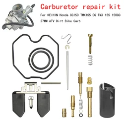 Kit de reparación de carburador PZ27 para KEIHIN, Honda CG125, CG150, TMX155, CG, TMX 155, 150cc, 27MM, ATV Dirt Bike