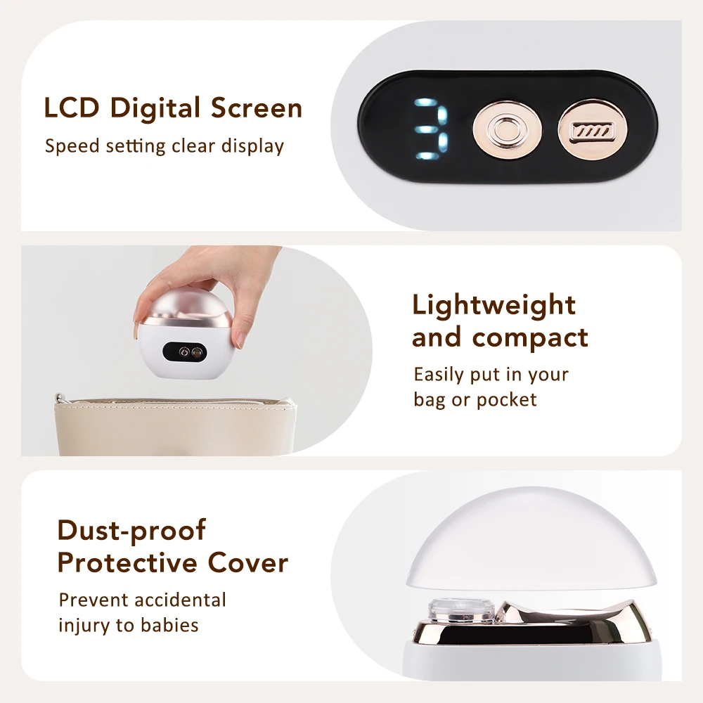 

Многофункциональный электрический триммер для ногтей 2-в-1 с 3-скоростным управлением, автоматическая машинка для полировки ногтей со светодиодной подсветкой