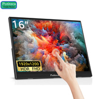 Portable Monitor 16 Inch Touchscreen 1920x1200 Full HD IPS Panel 16:10 USB Type-C HDMI Port for Laptop/MAC/Phone/PS4/Xbox/Switch