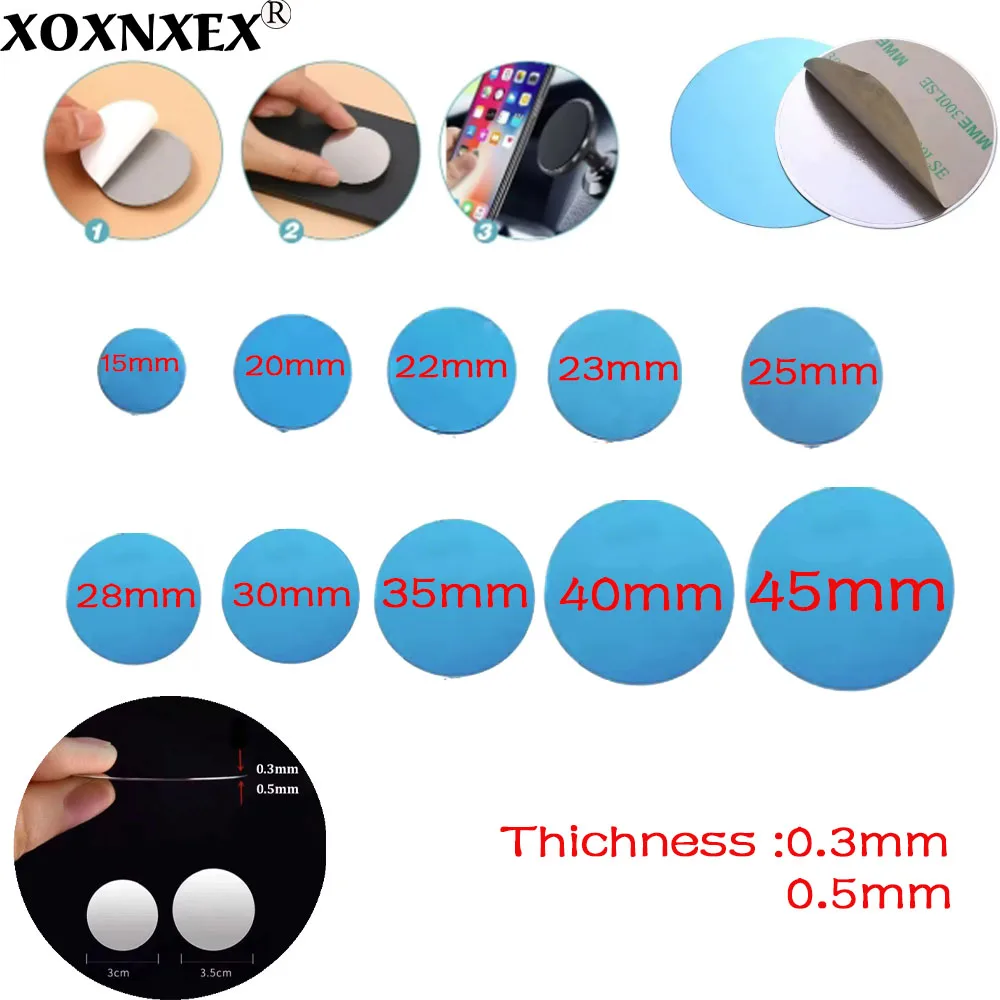 

10 шт. магнитных металлических пластин для универсального автомобильного держателя телефона, металлическая наклейка-подставка, магнитное крепление для мобильного телефона