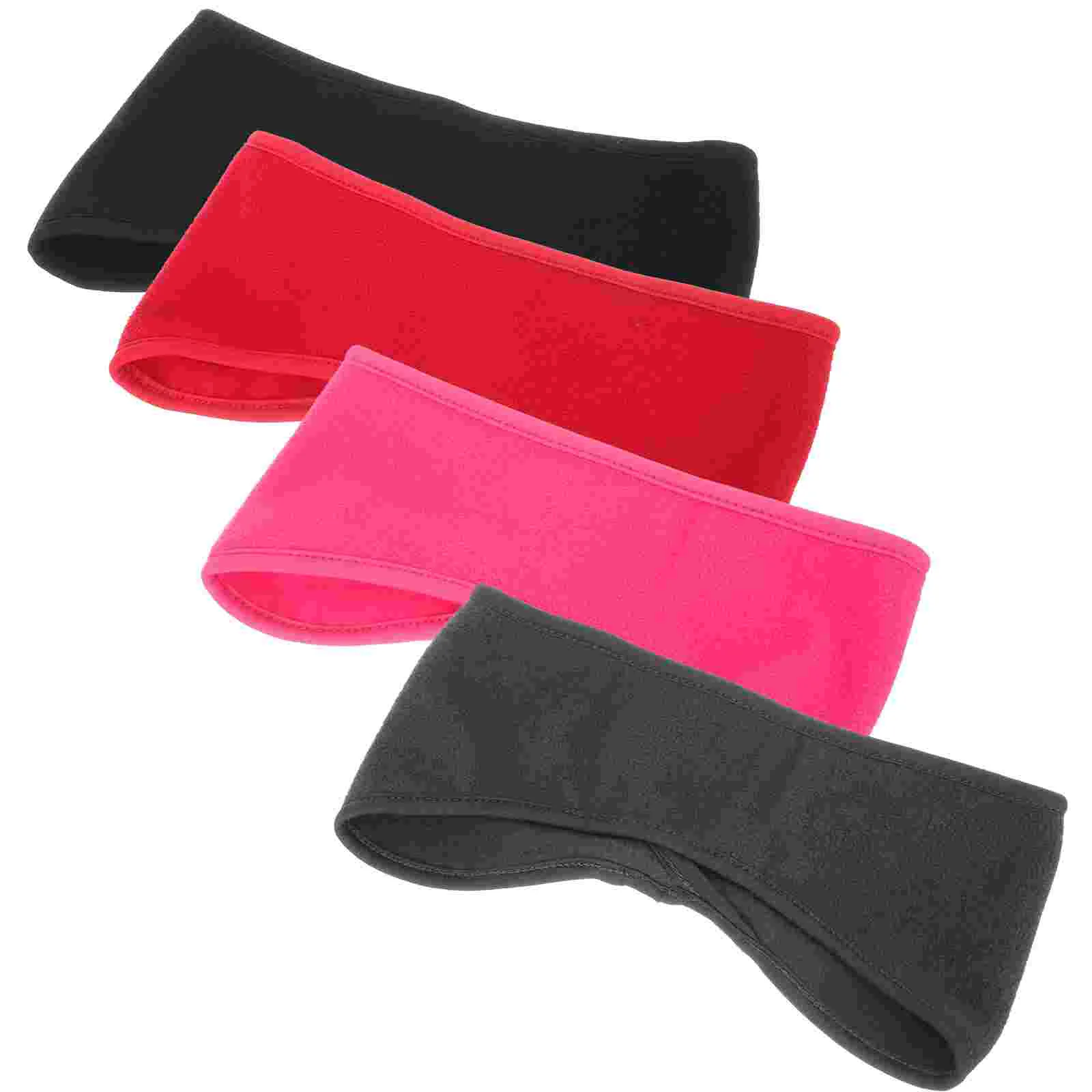 

4 Pcs Polar Fleece Hair Band Breathable Headband Ear Protective Hairband Sports Supple Running Climbing Unisex