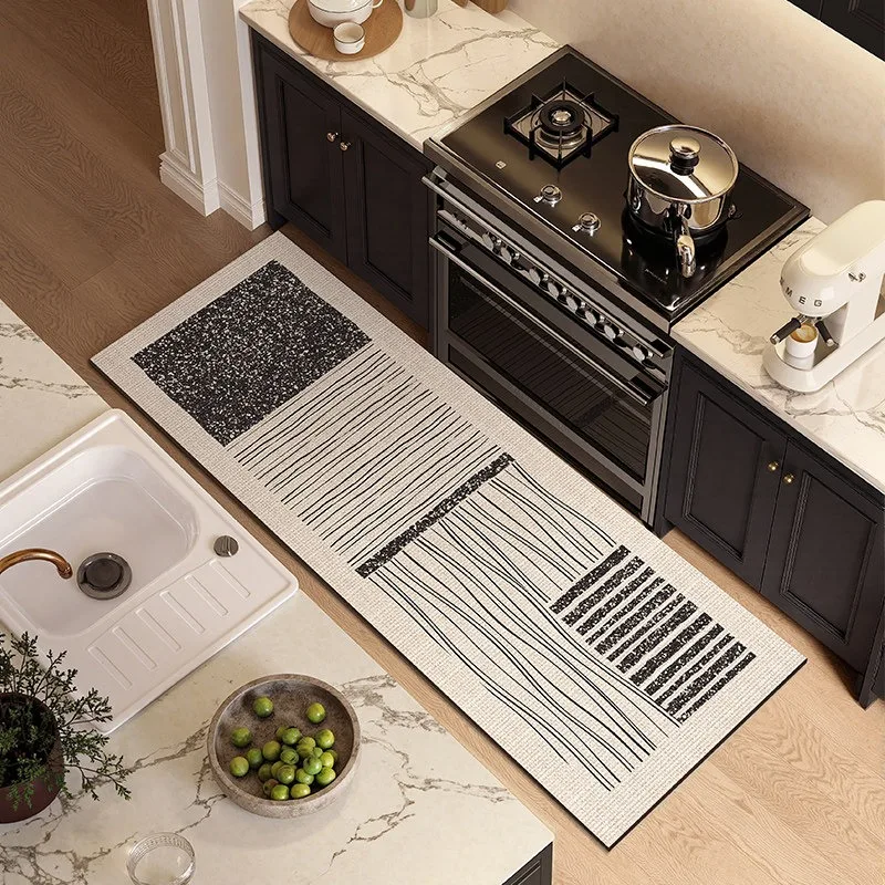 

Carpet for Kitchen Floor Mat Stain-resistant Wear-resistant Dirt-resistant Carpets Minimalist Rug Long Size Home Decor Foot Mats