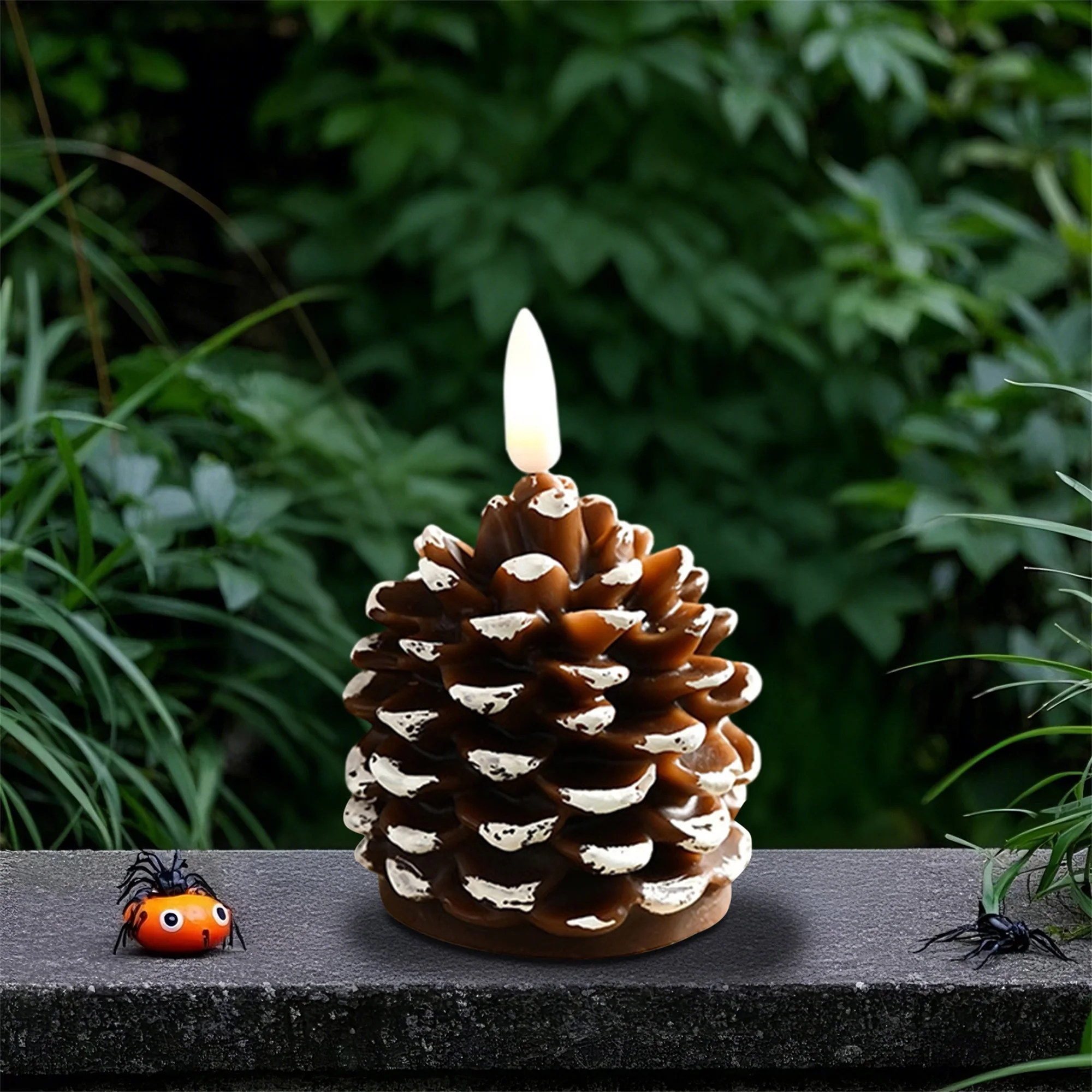 مجموعة شموع عديمة اللهب LED مكونة من 3 شموع وامضة تعمل بالبطارية مع مؤقت تحكم عن بعد لديكور المنزل وحفلات الزفاف وعيد الميلاد #5