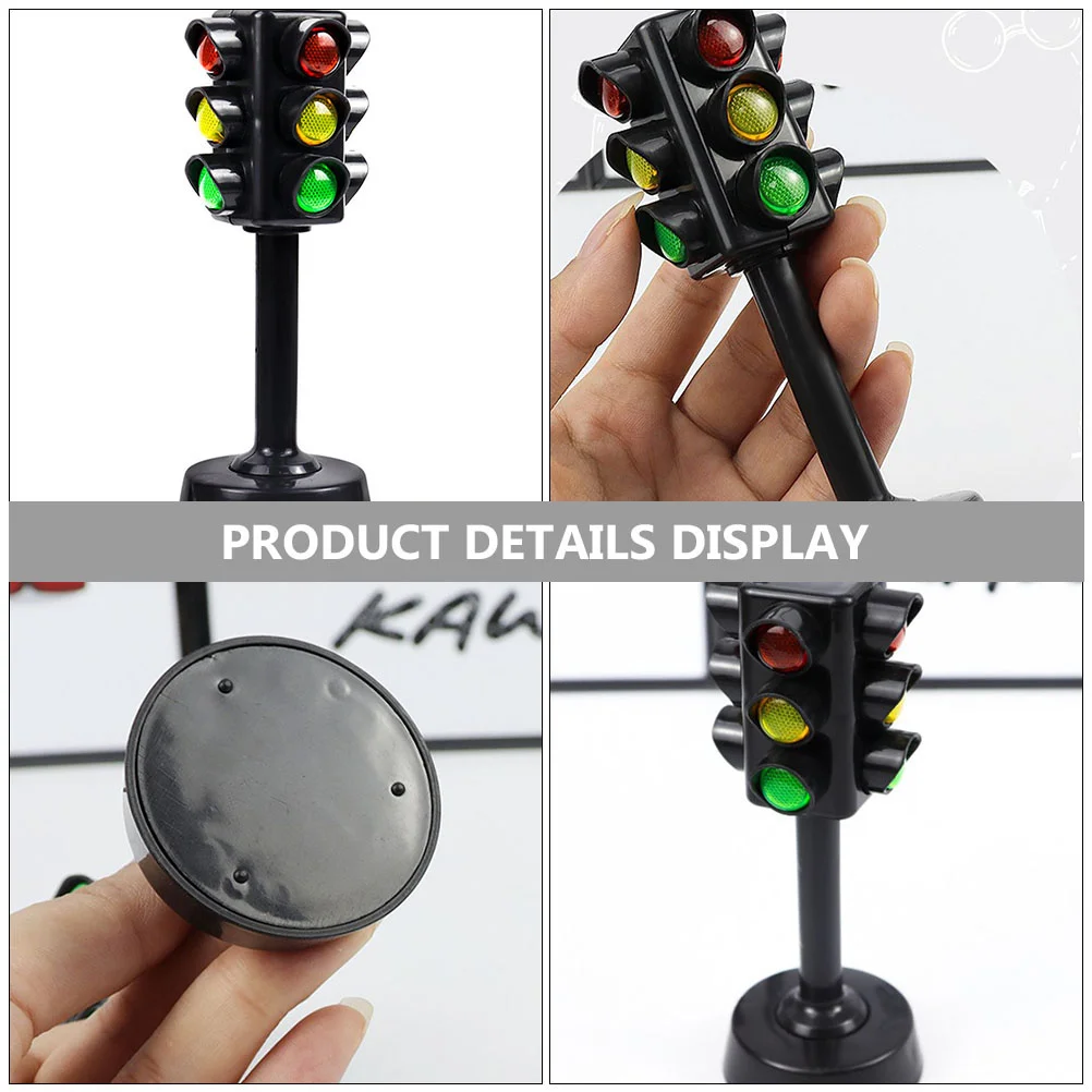 12 Pcs Traffic Lamp Light Model Decor The Sign Educational Plaything Child Miniatures