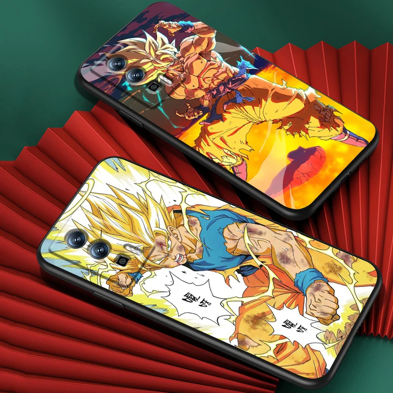 DB-D-Dragons B-Balls Cool Anime For Xiaomi Redmi 9A 9C 9AT 10C 9 9T 10 12C 13C A3 12 K60 A1 K50 K40 5G Black Cover Phone Case