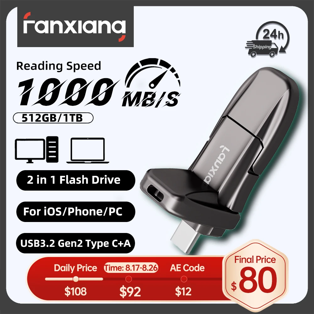 cle-usb-fanxiang-ff952-1000-mo-s-usb32-gen2-512-go-1-to-type-c-usb-a-2-en-1-haute-vitesse-disque-flash-ssd-pour-ordinateur-portable-et-pc