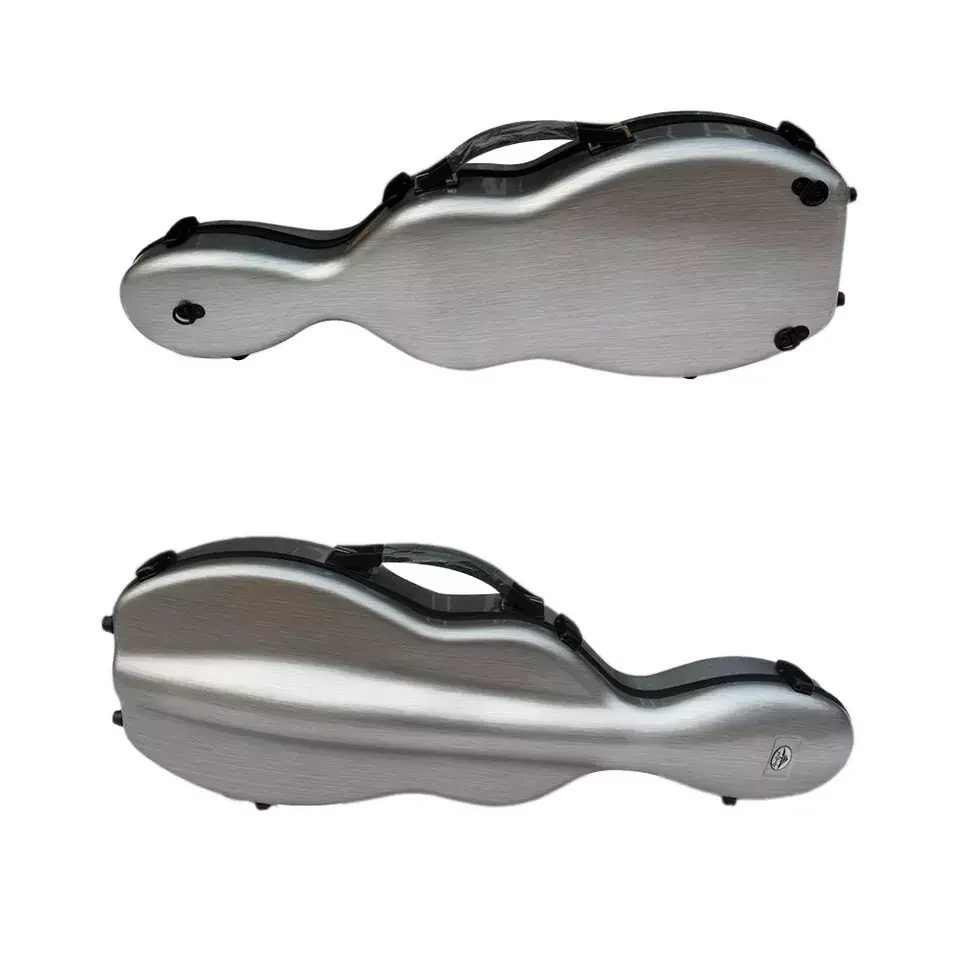 Violin Case 4/4 Size Hard Shell Carbon Fiber Composite Violin Box Backstraps Handle bow Holder Lightweight Durable #US - view 4