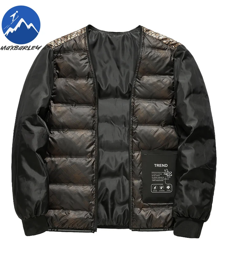 COMXZ Winter White Duck Down Coat Mens 2025 New Trendy Detachable Liner Down Jacket Business Casual Warm Cold-proof Puffer Parka