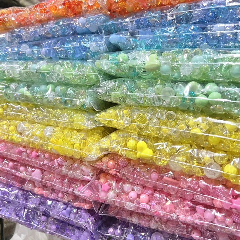 New 20g Mixing Style Color Acrylic Beads For DIY Phone Chain Handmade Bracelet Jewelry Making Accessories