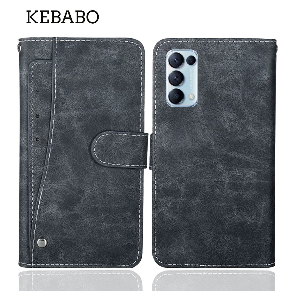 Leather Wallet OPPO Reno5 Pro 5G Case 6.55