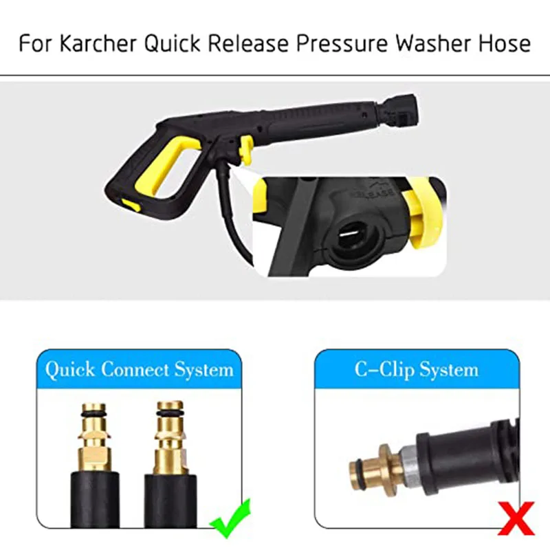 Adjustable 5/10M Jet Hose 47CM Rotating Turb High-Pressure Power Washer Spray Nozzle Snow Foam Lance For Car Cleaning Tools