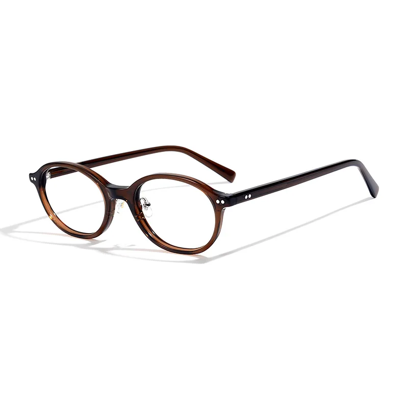 New fashion retro tortoisesbill glasses frame bookworm oval small frame plate myopia frame natural makeup artifact glasses