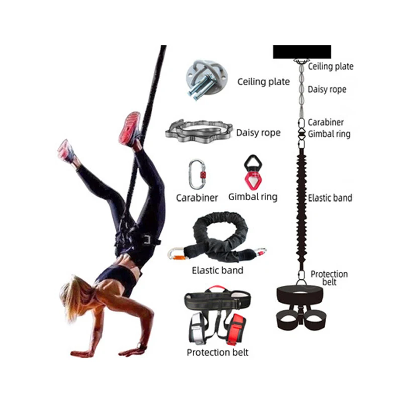 

Aerial Yoga Vitality Belt Gym Commercial Hanging Rope Safety Bold Weight Bearing 110kg Indoor Bungee Jumping Elastic Belt