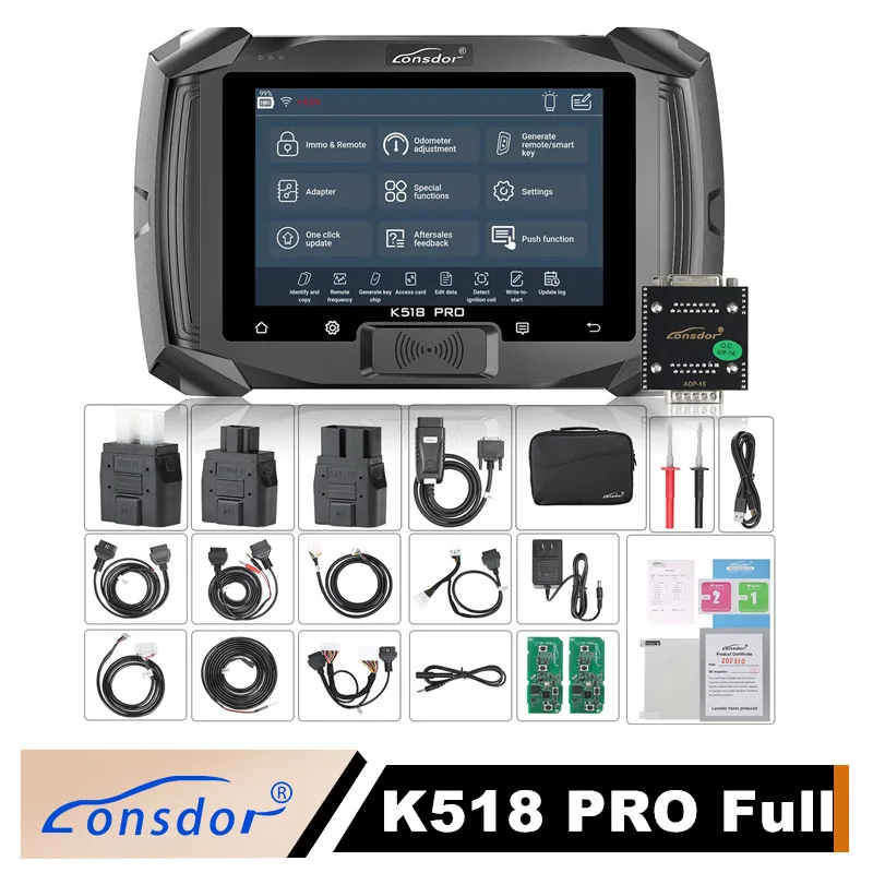 Full Version Lonsdor K518 PRO Full Key Programmer for GM CAN FD Toyota Emulator Free for Toyota/JLR/Nissan/Volvo License