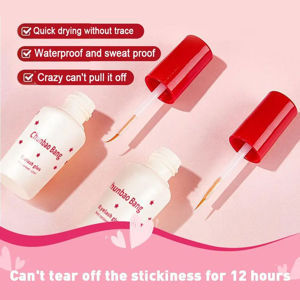 5Pcs 12ml 블랙 속눈썹 연장 접착제 방수 빠른 건조 견고한 접착제 반영구적 DIY 접목 속눈썹 연장 접착제