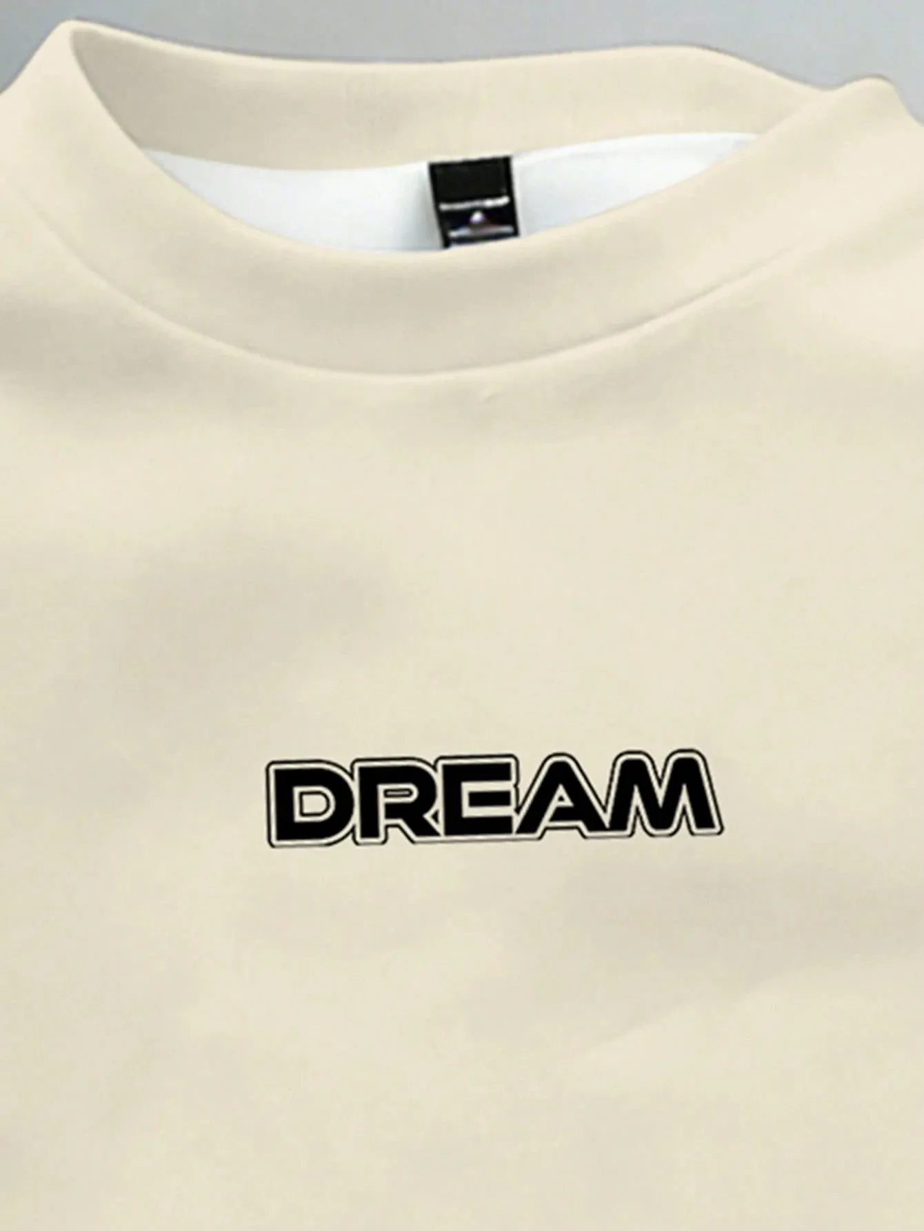 Fall/Winter Men's Round-neck Sweatshirt with Letter Print - Comfortable Soft Casual Fashionable Streetwear for Men view 5