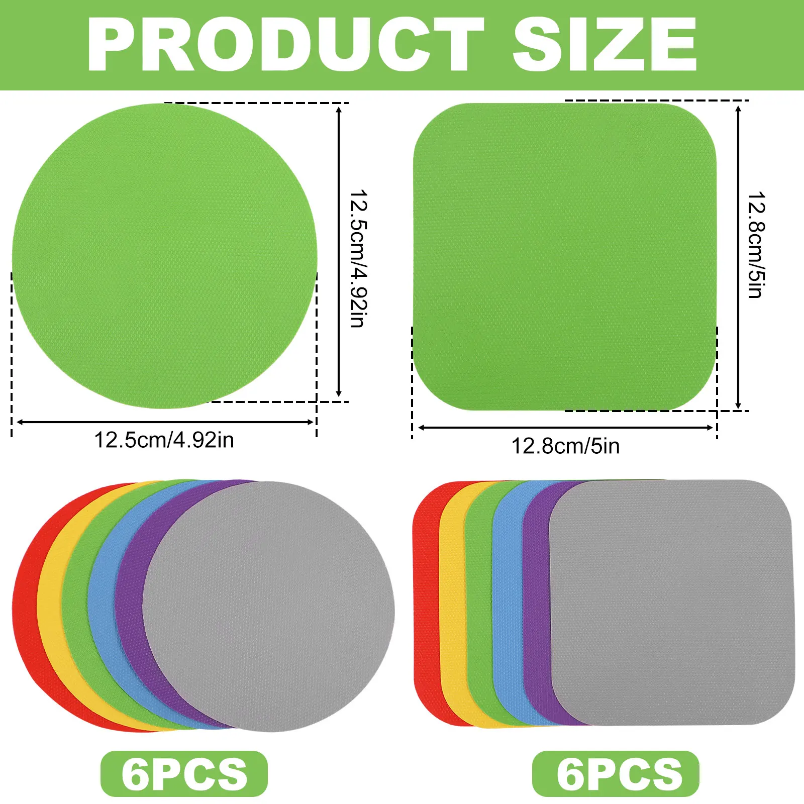 12 قطعة فتاحة الزجاجات المطاطية افتتاح حصيرة جرة القابض وسادة يمكن الأغطية فتاحة دليل متعددة الأغراض تحديد الموقع طبق وسادة وعاء حامل
