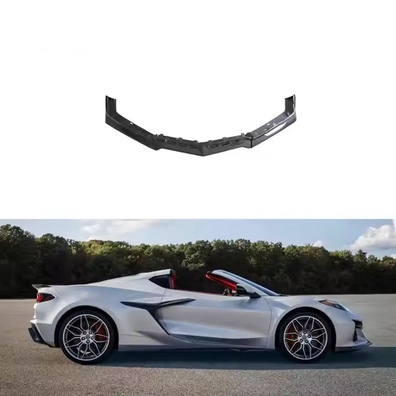 

For Corvette Z8 Z06 2023-2024 C8 Z06 Carbon Fiber Front Bumper Lip Spoiler