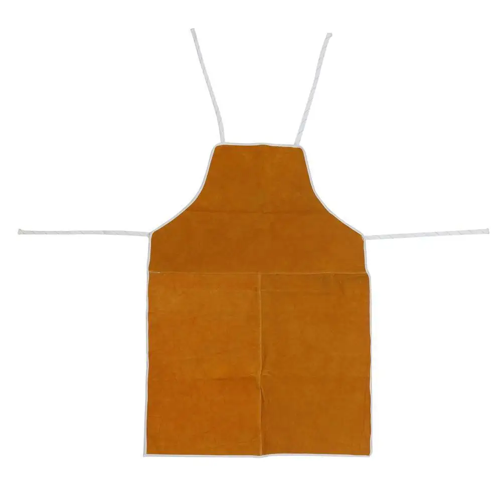 Cowhide Leather Welder Apron Work Safety Workwear Glaziers Blacksmith Apron Electric Welding Safety Clothing