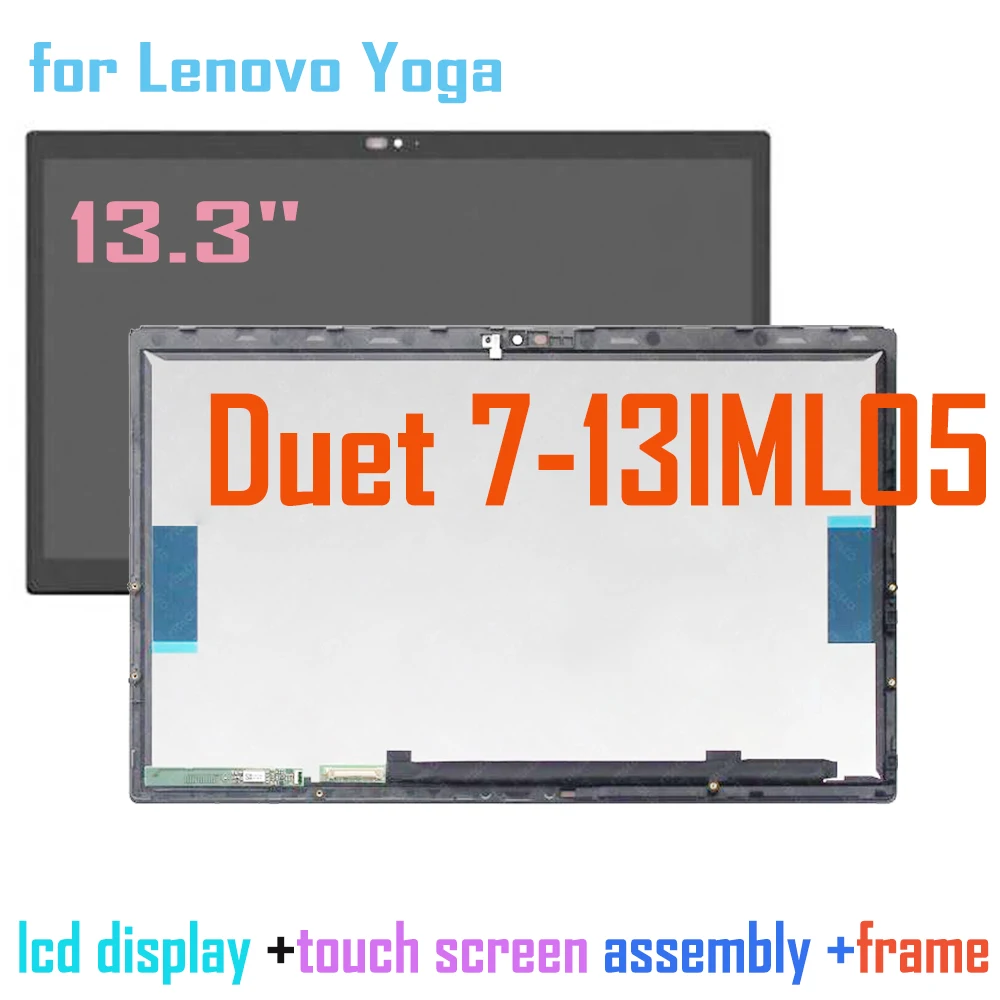 Imagem -01 - Wqhd Lcd para Lenovo Yoga Duet 713iml05 82as Dueto 13iml05 Lcd Display Touch Screen Substituição do Conjunto do Digitador 13.3