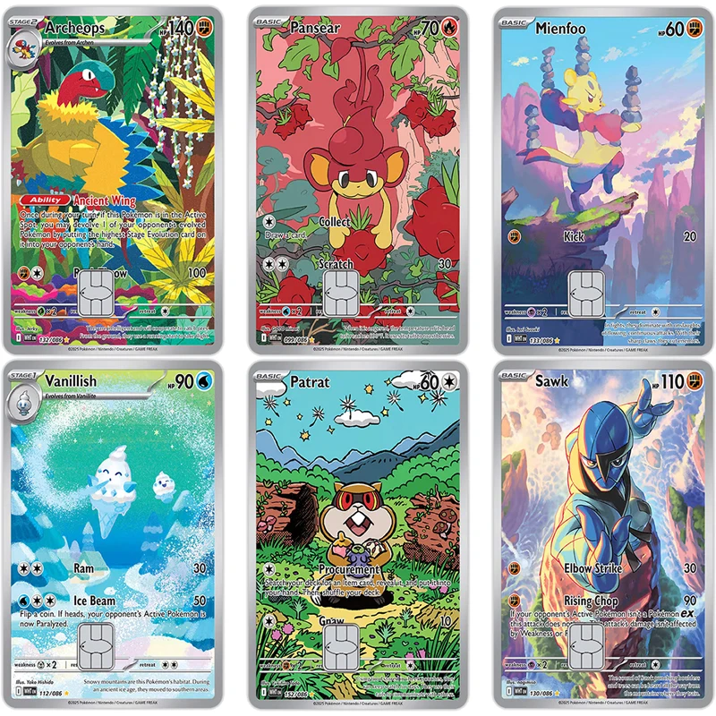 

White Flare Card Sticker Trading Card Game Diy Archeops Decals Vanillish Exquisite Student Mienfoo Vanillish Decor Birthday Gift