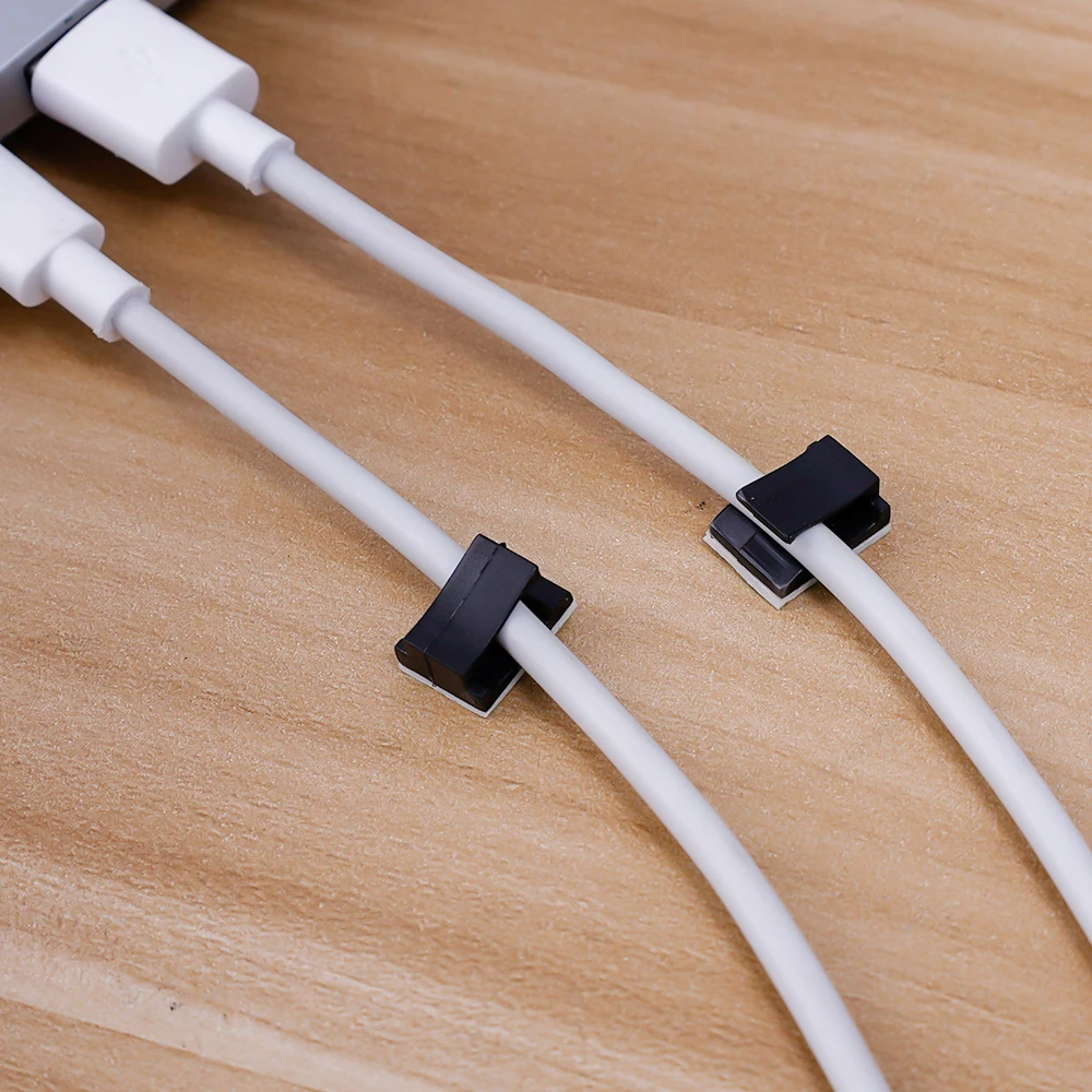 Auto Draht Clip Zubehör Kabel Clips Selbstklebende Kabel Management Schwarz Draht Halter Organizer Klemme Für Auto Fahren Recorder