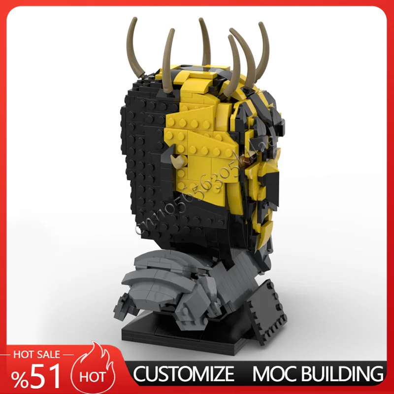 678PCS MOC Star Battle A Great Looking Darth Opress Head Helmets Model Building Blocks Stacking Bricks Creative Kid Toy Gift Diy
