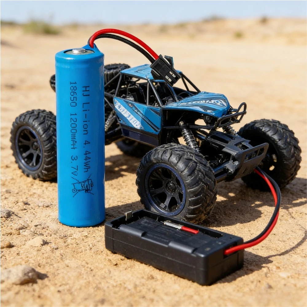 

18650 3.7V 1200mAh Rechargeable Lithium Battery with Bateria Protective Plate for RC Off-Road Climbing Car