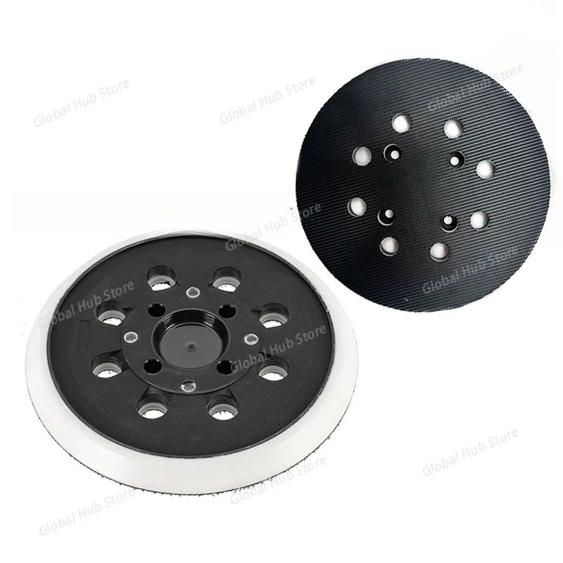 

5-inch 8-hole 4-eye Black and White Electric Polishing Disc,self-adhesive Flocking Sandpaper,electric Grinding Disc,polishing