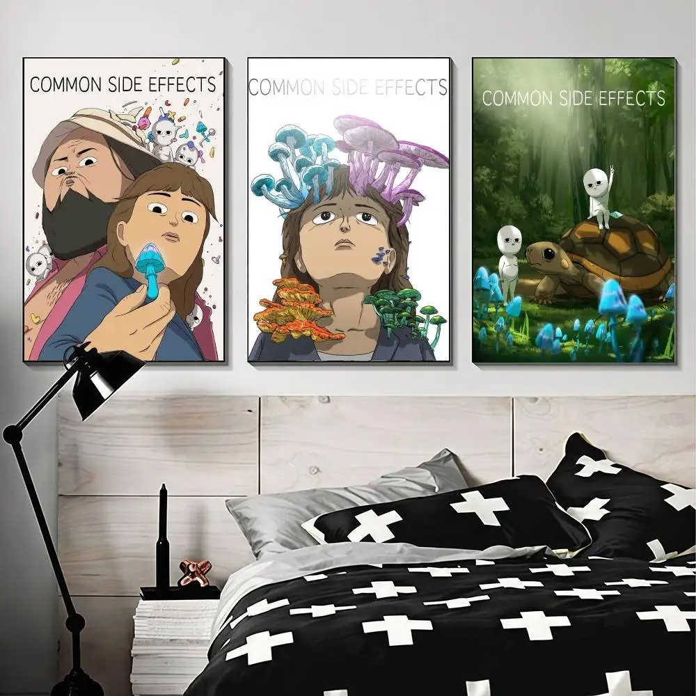 CARTOON C-Common Side Effects  Elegant Fashion POSTER sticker For Living Room Bedroom Dorm Decor